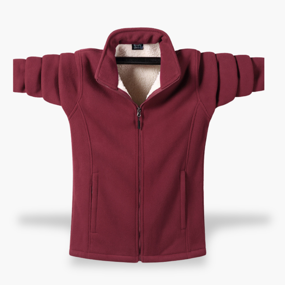 Giacca Uomo in Pile con Zip Foderata Sherpa | Altivaro