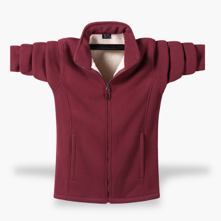 Giacca Uomo in Pile con Zip Foderata Sherpa | Altivaro