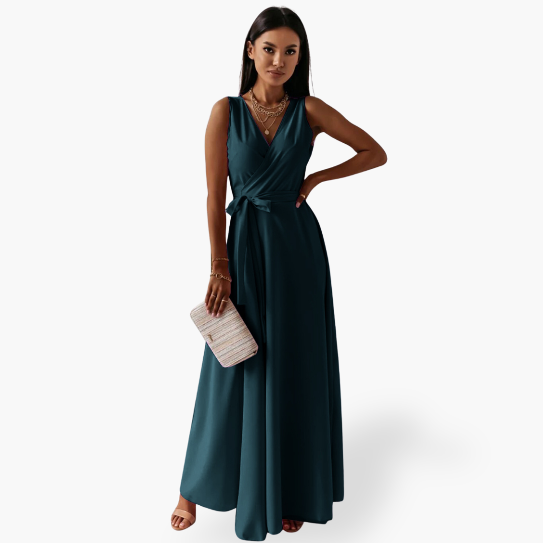 Abito lungo elegante senza maniche da donna | Altivaro