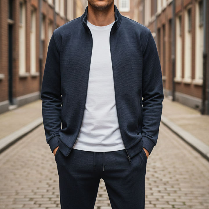 Sportlicher Jogger-Overall für Herren mit Reißverschluss | Altivaro