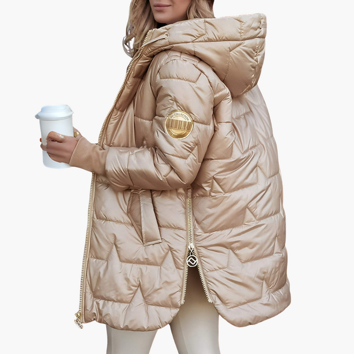 Piumino Donna Invernale Lungo con Cappuccio Lucido | Altivaro