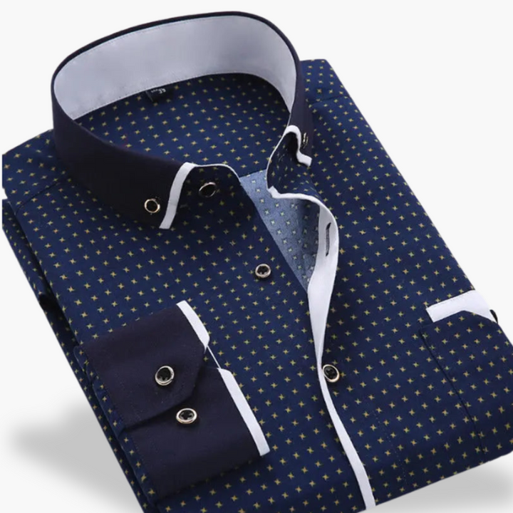 Men's Slim Fit Polka Dot Shirt | Altivaro