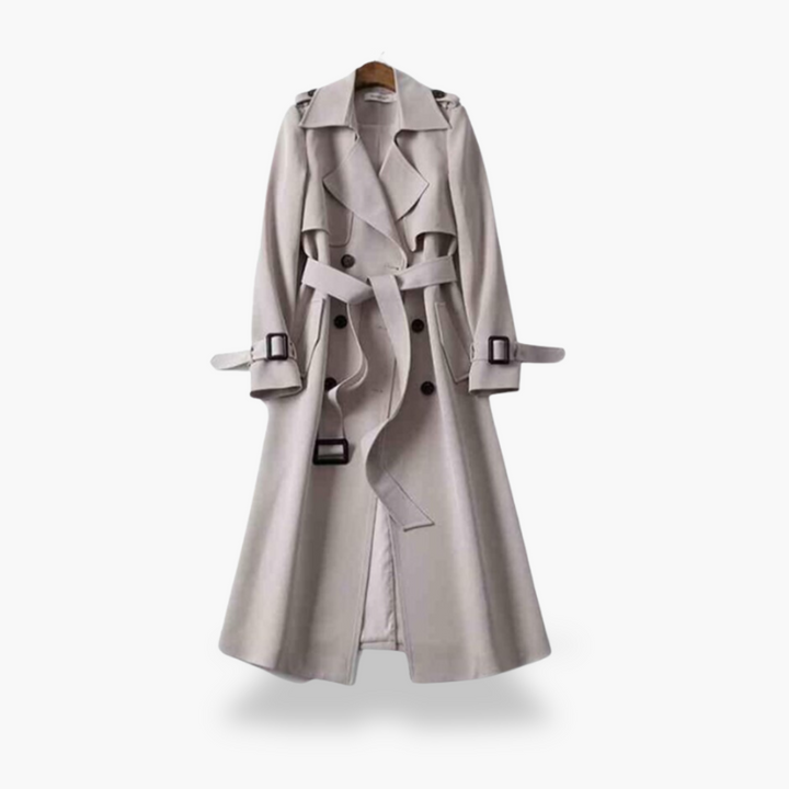 Trench Donna Lungo Doppiopetto in Cotone | Altivaro