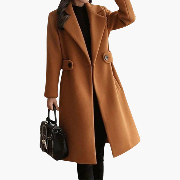 Elegant Double-Breasted Coat for Women | Altivaro
