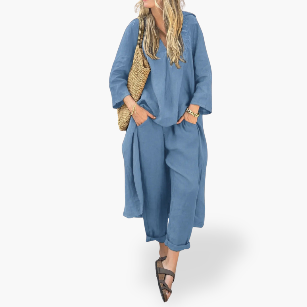 Camicia e Pantaloni in Lino Donna | Altivaro
