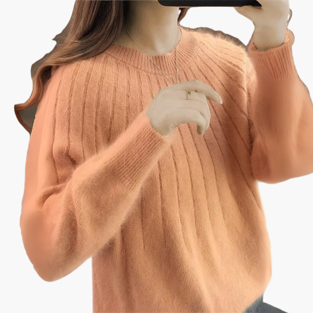 Maglione Donna con Maniche Lunghe e Righe Verticali | Altivaro