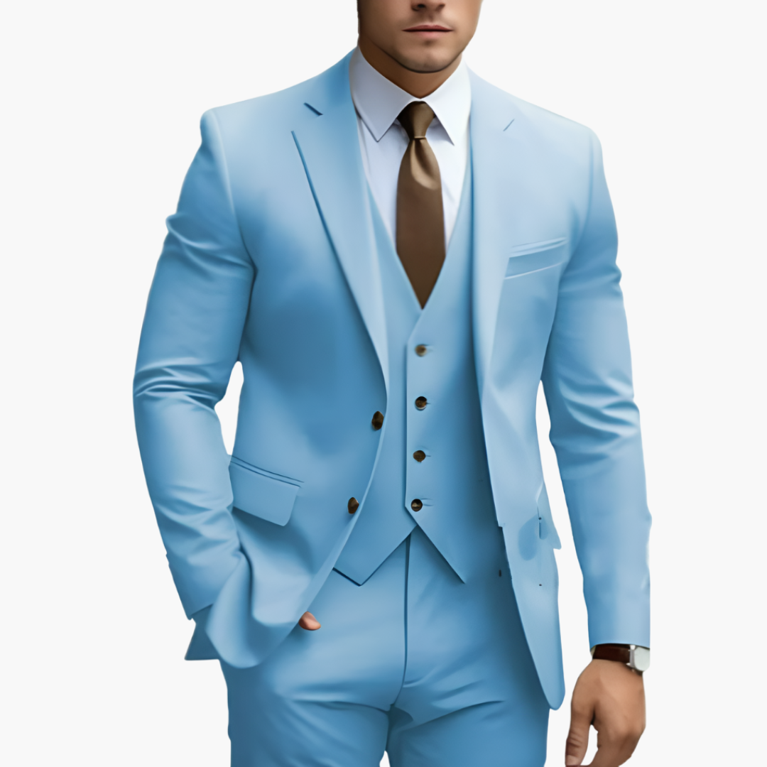 Completo Uomo Elegante con Giacca, Gilet e Pantaloni | Altivaro