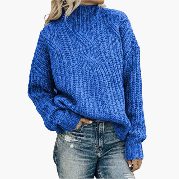 Maglione Donna Collo Alto Invernale Lana Sintetica | Altivaro