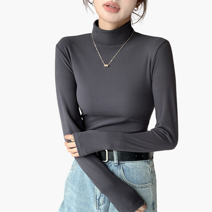 Maglione Girocollo Donna in Tessuto Elasticizzato a Maniche Lunghe | Altivaro