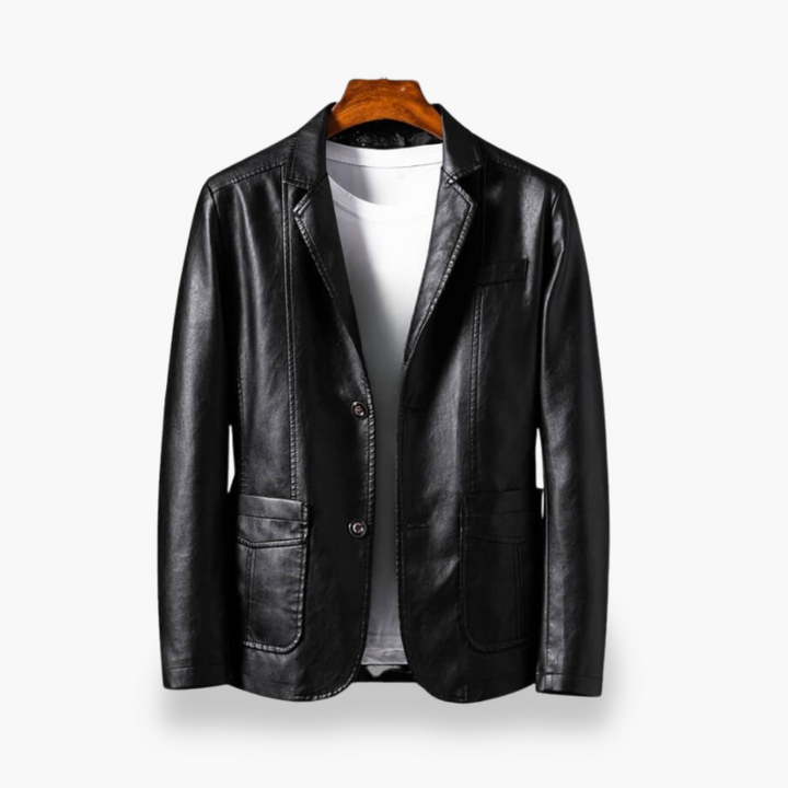 Giacca Uomo in Ecopelle Elegante con Tasche | Altivaro