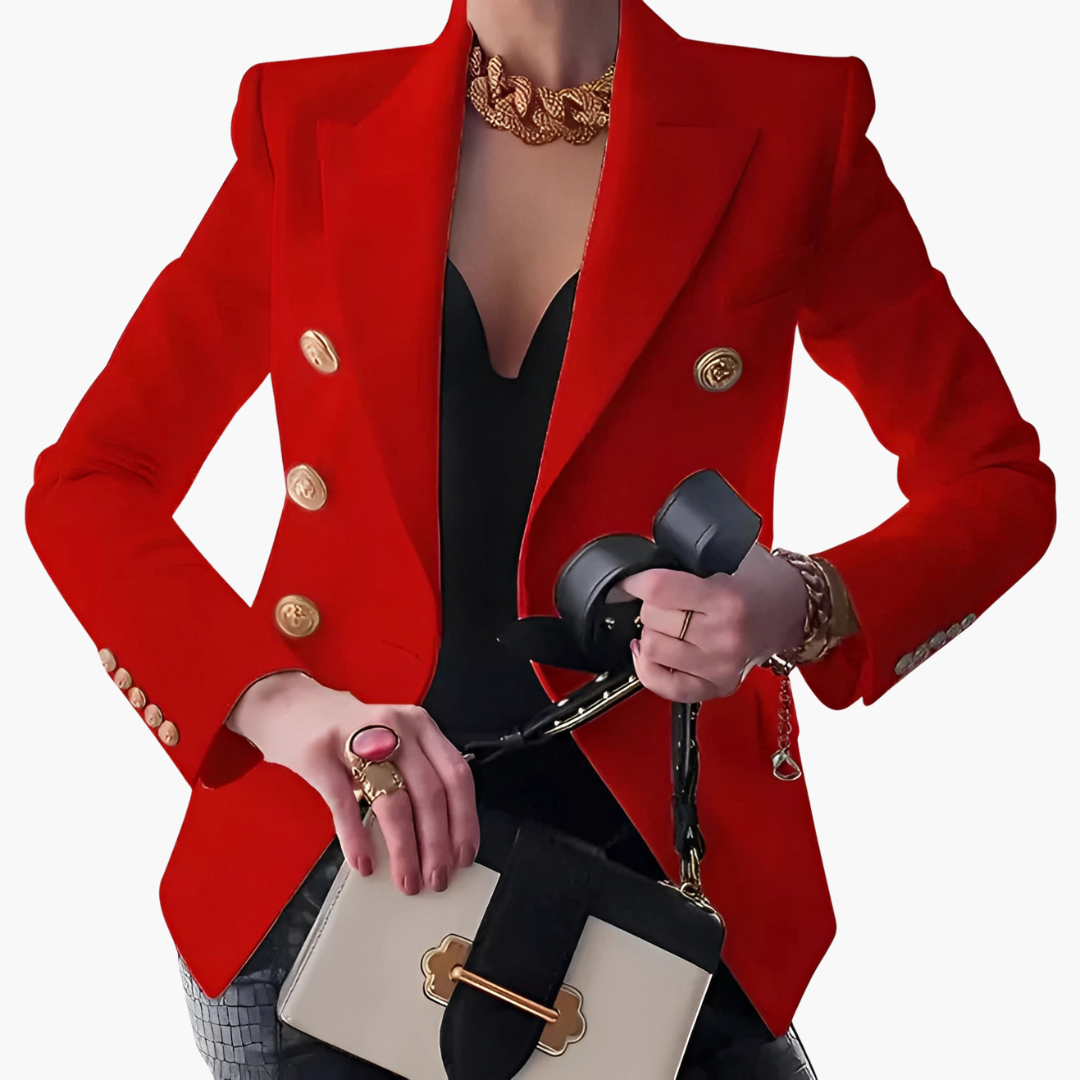 Blazer Doppiopetto Elegante da Donna in Tessuto | Altivaro