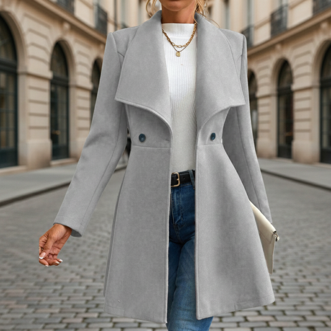 Cappotto Donna con Colletto e Bottoni | Altivaro