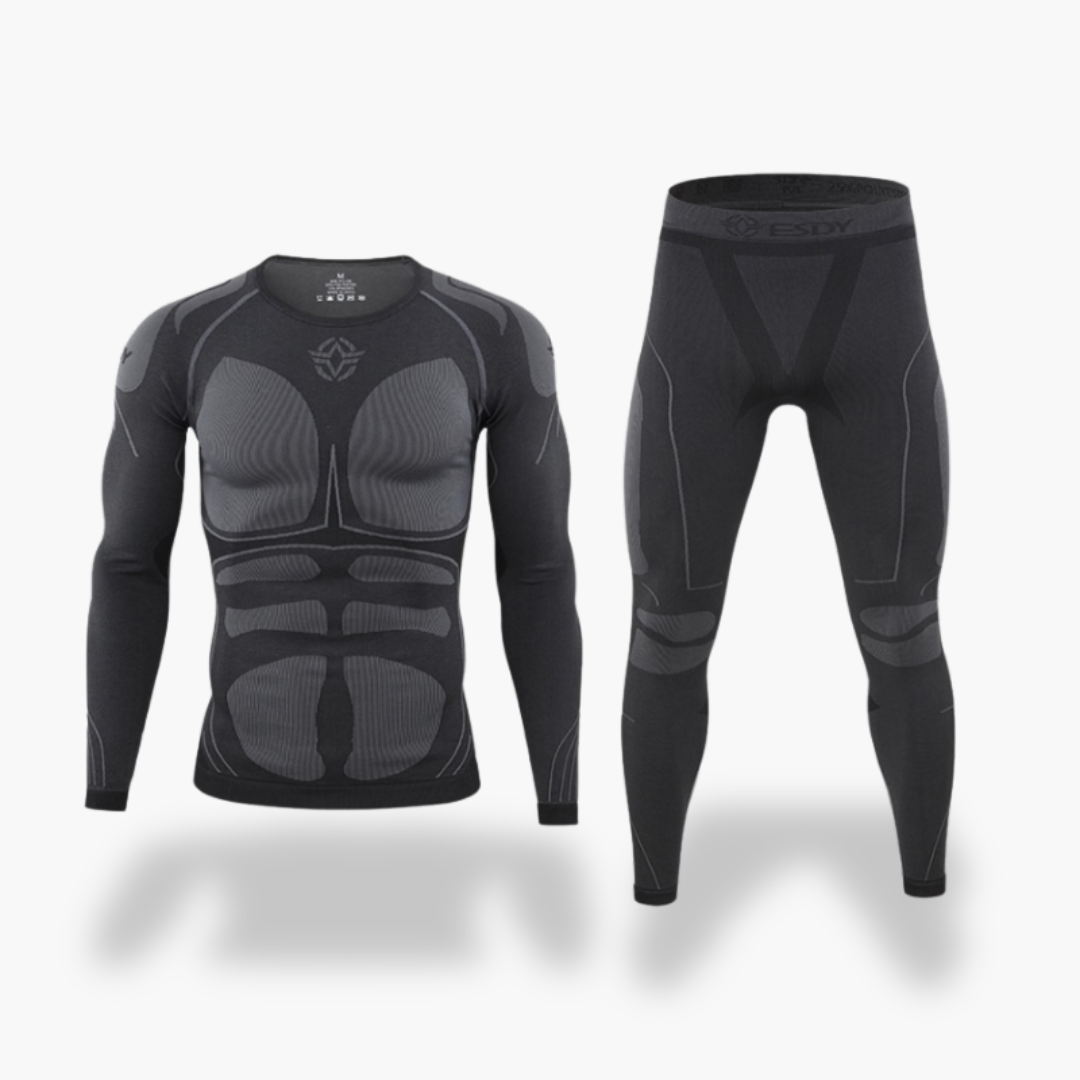 Tuta Termica Uomo Abbigliamento Sportivo Compressione Spandex | Altivaro