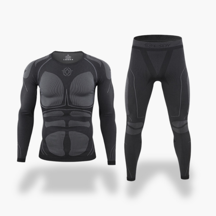 Tuta Termica Uomo Abbigliamento Sportivo Compressione Spandex | Altivaro