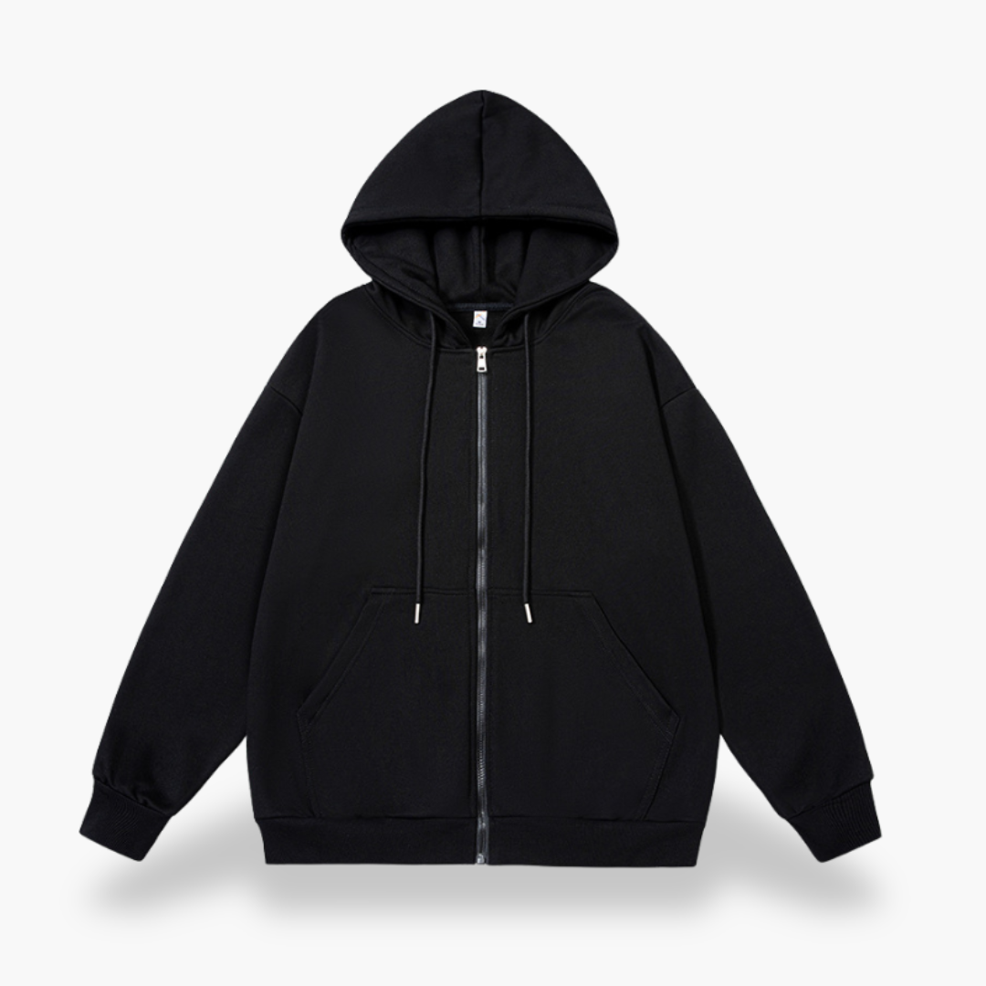 Felpa Uomo Cappuccio Zip Casual Streetwear | Altivaro