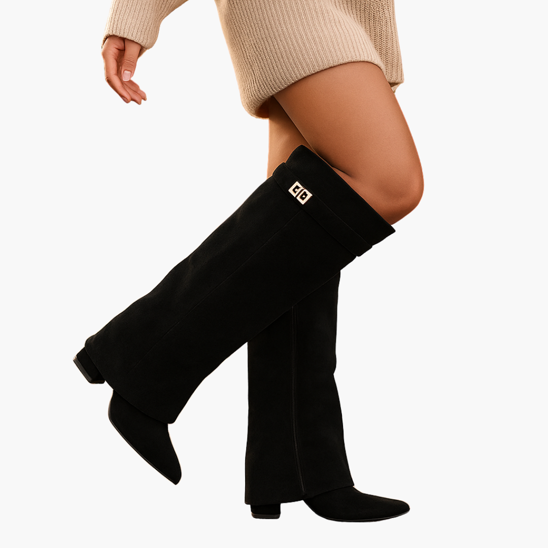 Stivali Ortopedici in Suede con Tacco Basso da donna | Altivaro