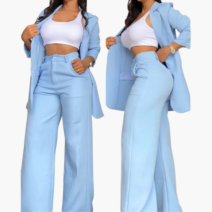 Completo Donna Blazer e Pantaloni a Gamba Larga | Altivaro
