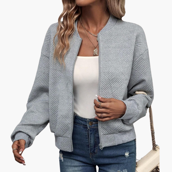 Cardigan Donna con Zip in Maglia | Altivaro