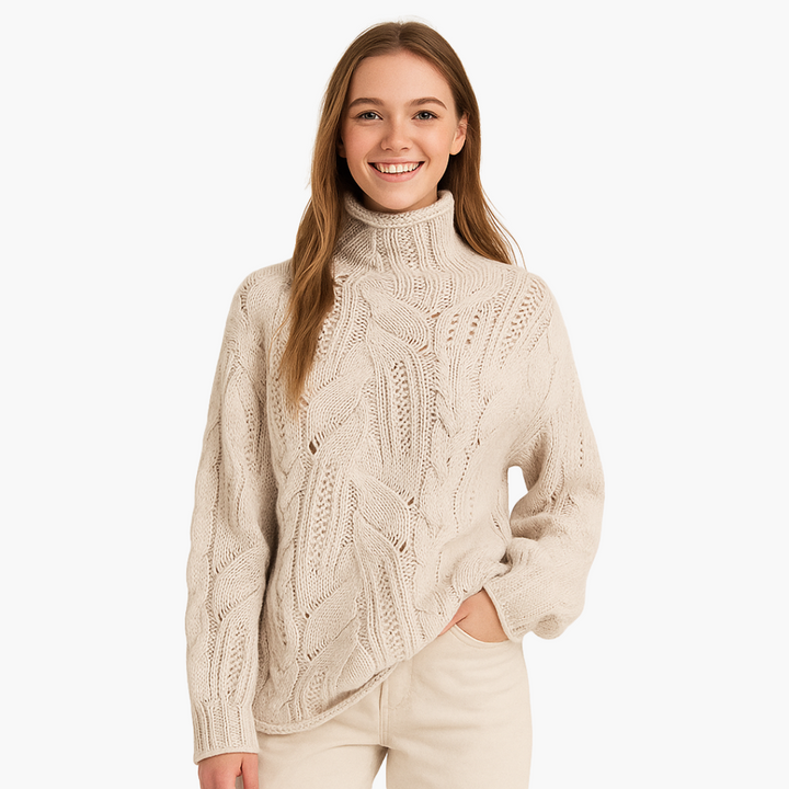 Maglione Donna Invernale Collo Alto Lana | Altivaro