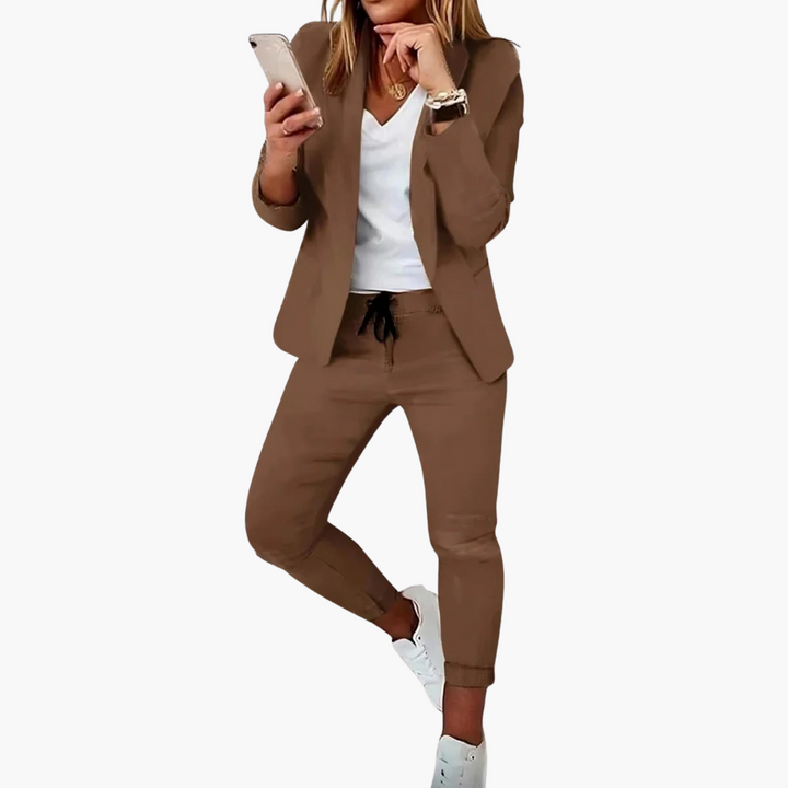 Completo Donna Casual Cotone Blazer Jogger | Altivaro