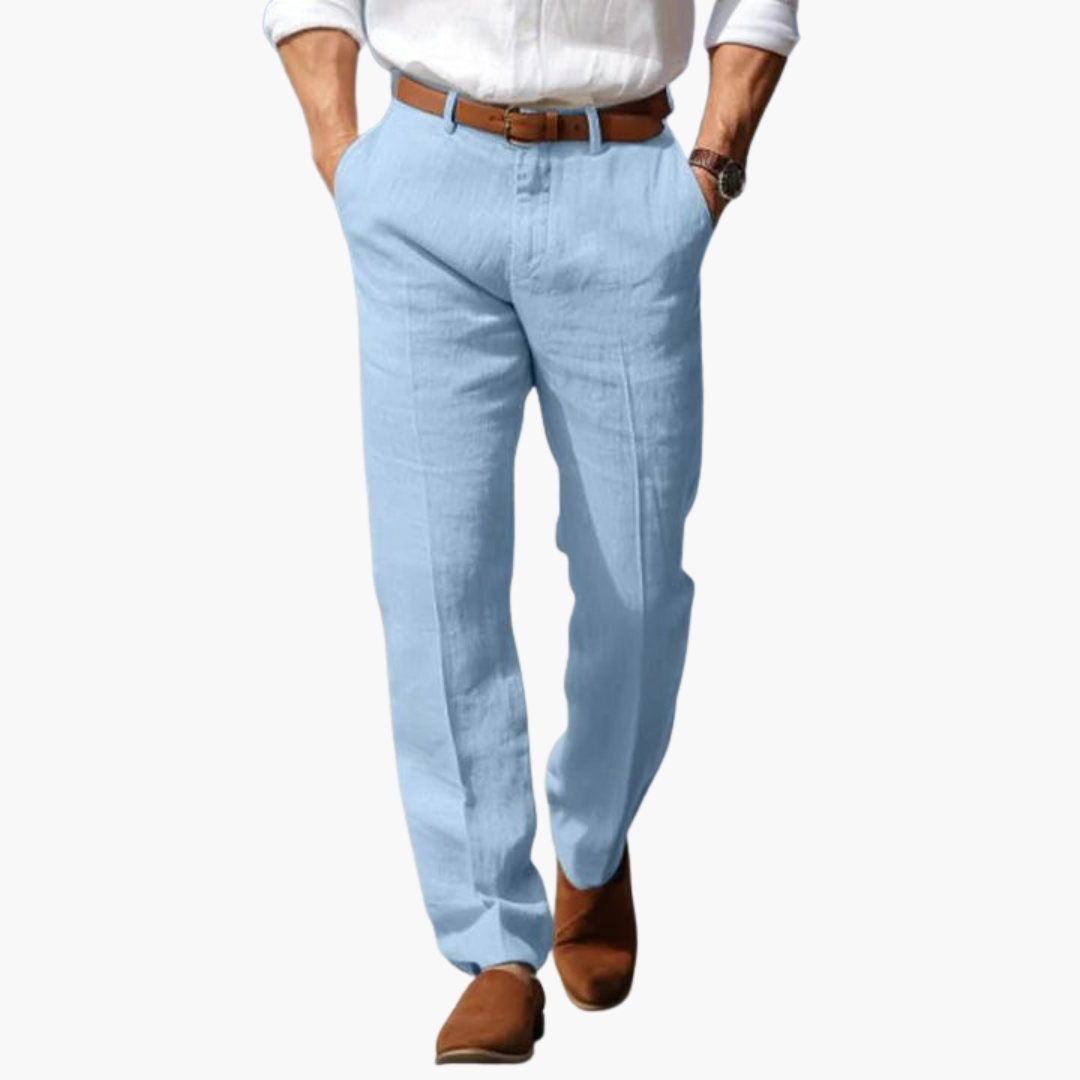 Pantaloni Uomo Slim Fit Estivi in Lino | Altivaro