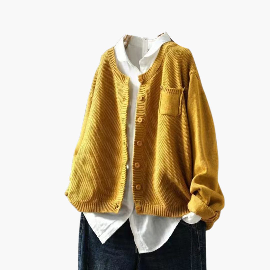 Women's Knit Cardigan with Buttons | Altivaro