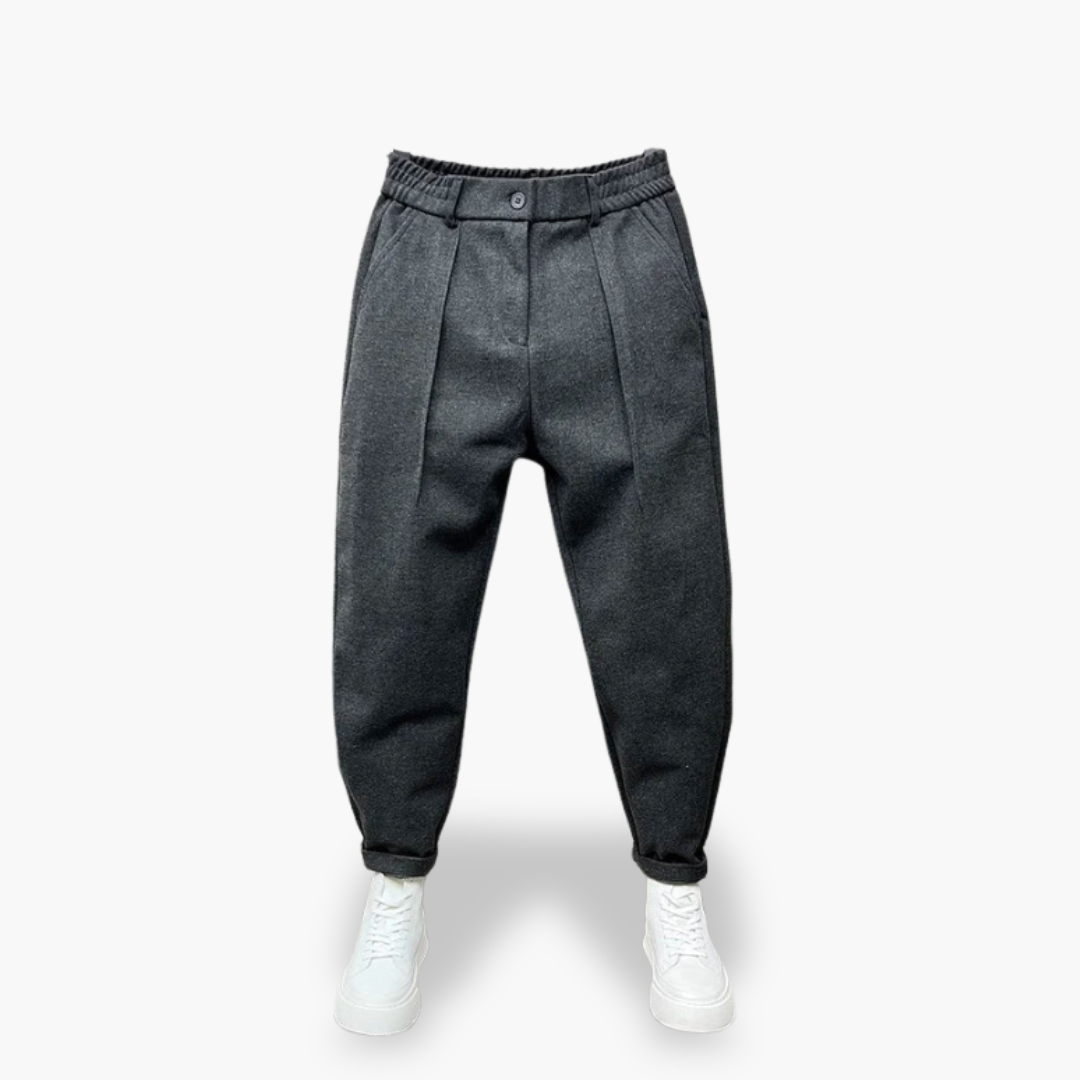Pantaloni Slim Fit con Pieghe per Uomo | Altivaro