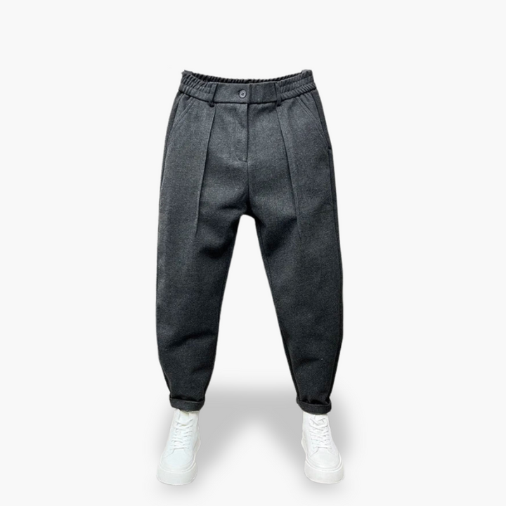 Pantaloni Slim Fit con Pieghe per Uomo | Altivaro