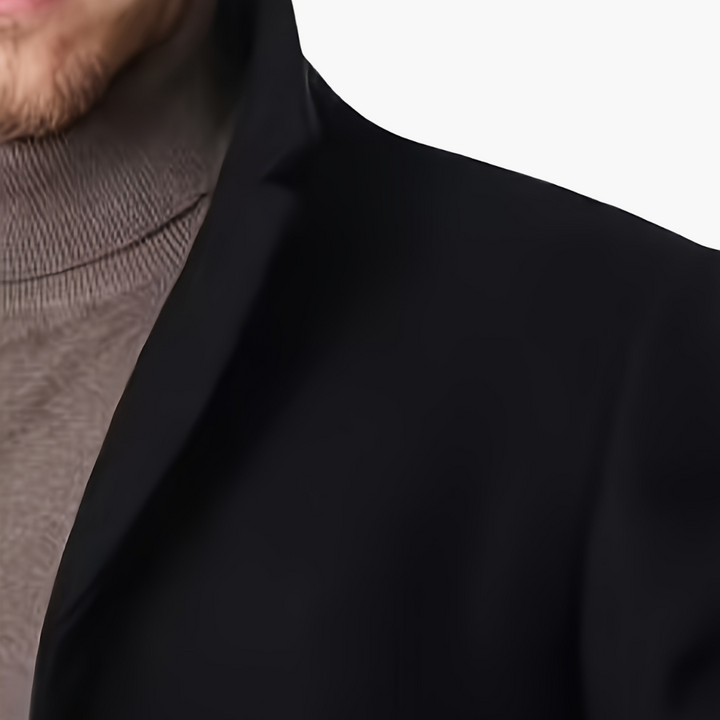Cappotto Nero Uomo con Bottoni | Altivaro