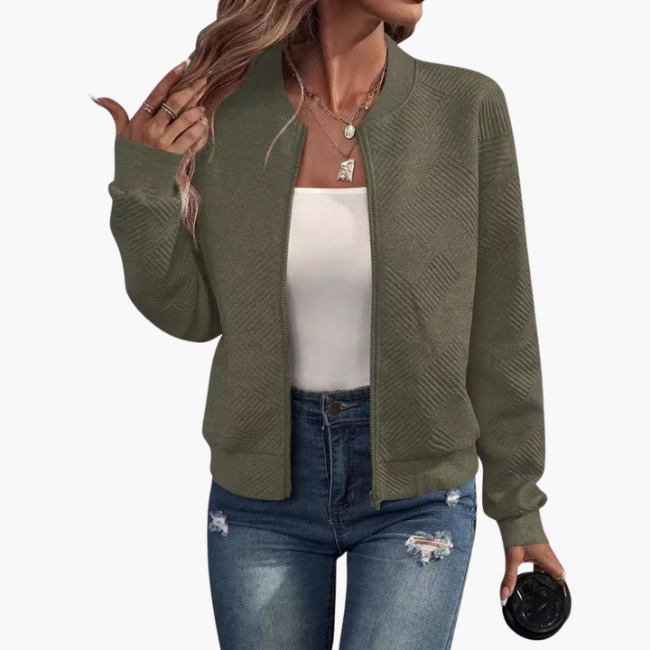 Cardigan Donna con Zip in Maglia | Altivaro