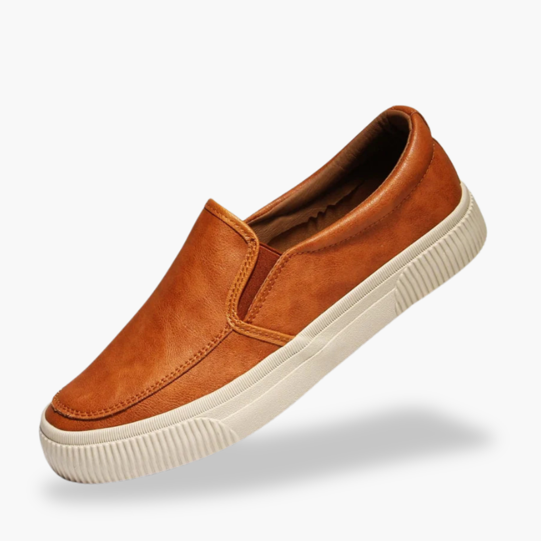 Orthopedic Leather Slip-On Shoes for Men | Altivaro