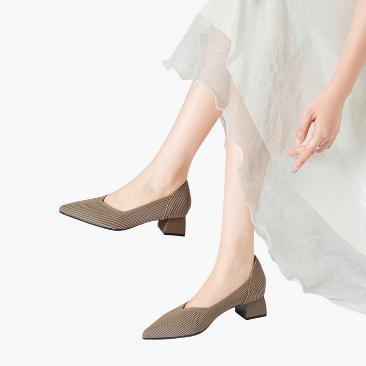 Orthopedic Heeled Shoes in Fabric for Women | Altivaro