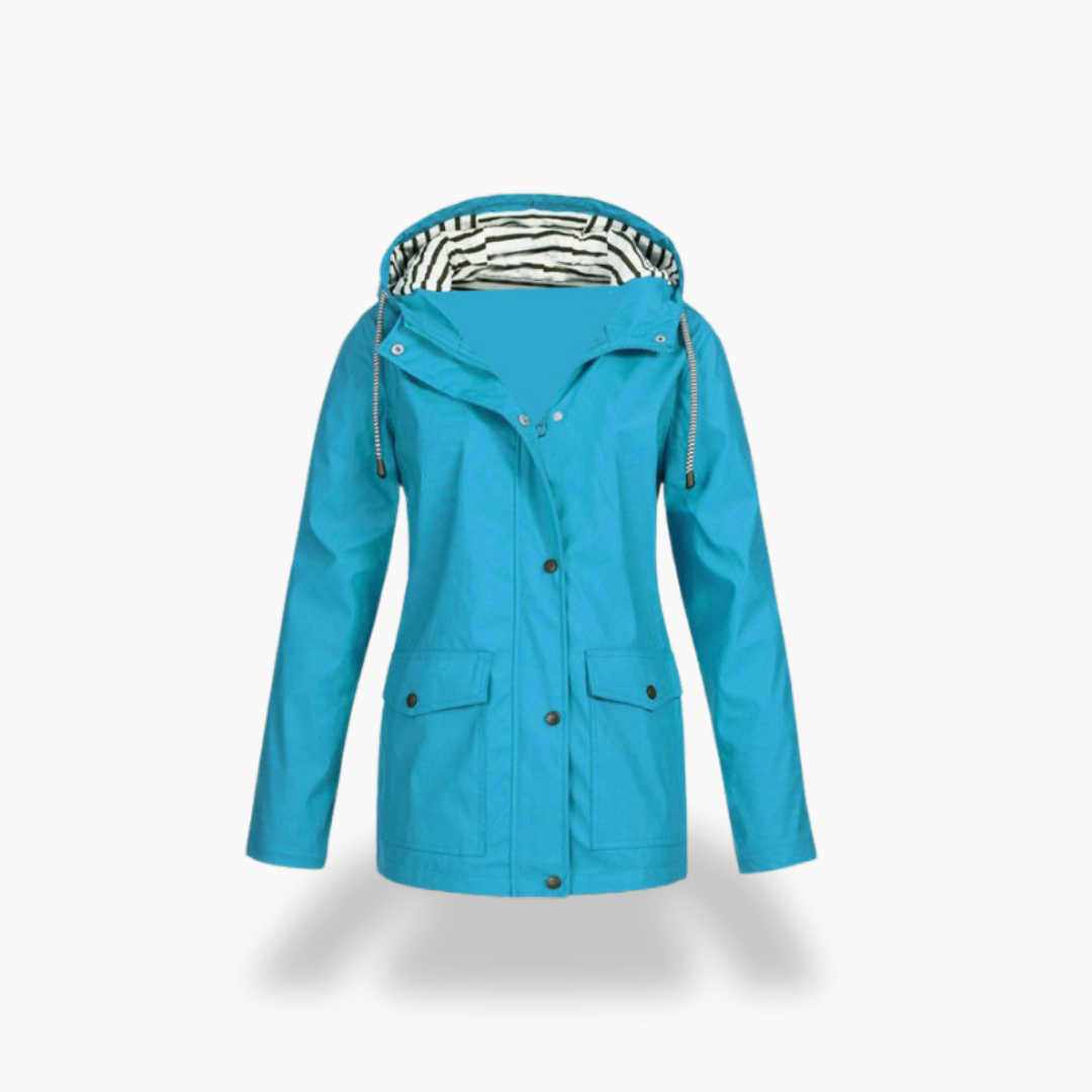 Giacca Impermeabile Donna con Cappuccio Foderato Poliestere | Altivaro