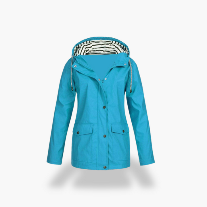 Giacca Impermeabile Donna con Cappuccio Foderato Poliestere | Altivaro