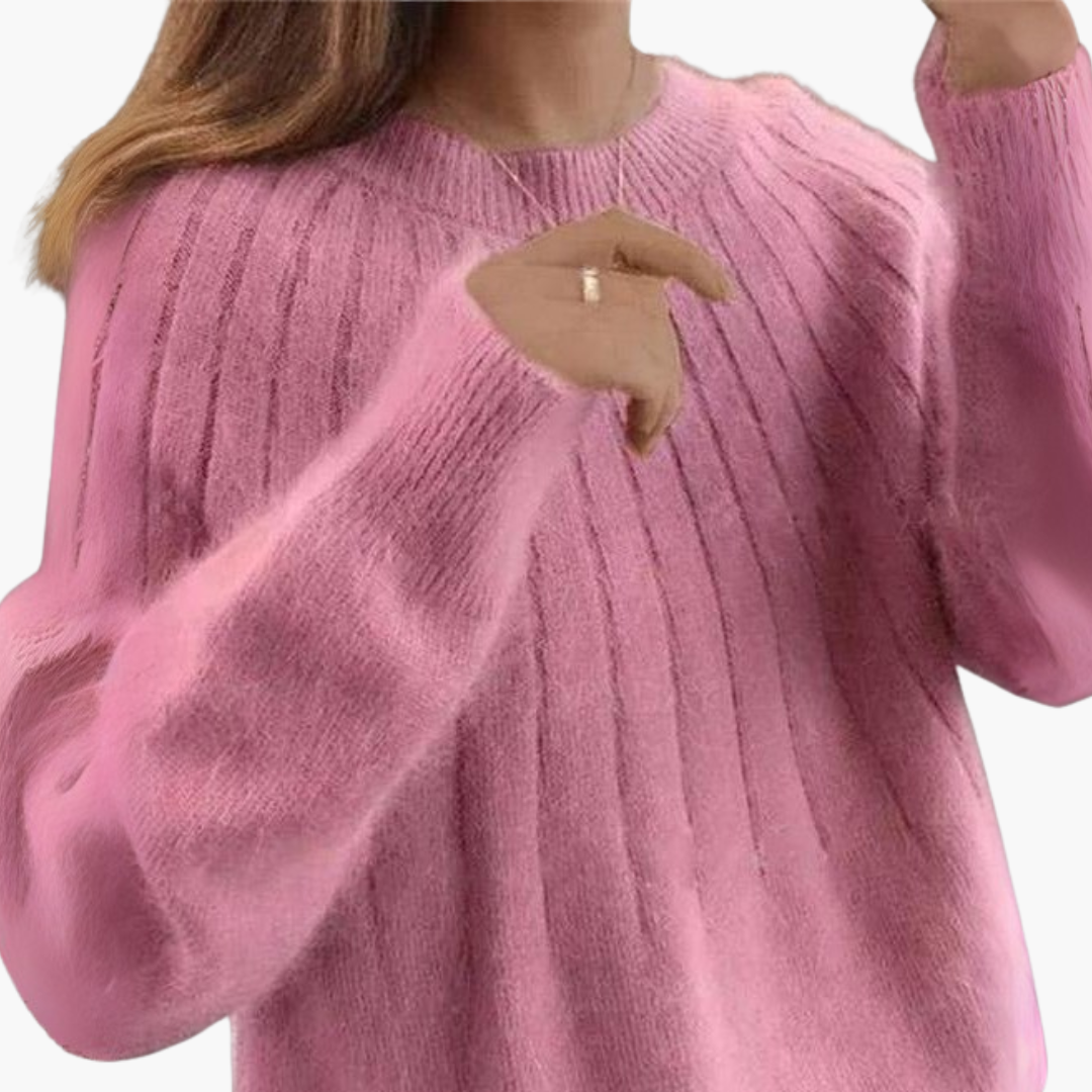 Maglione Donna con Maniche Lunghe e Righe Verticali | Altivaro