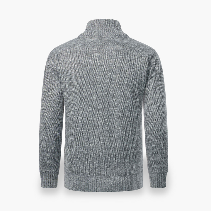 Cardigan uomo con zip, in tessuto misto | Altivaro