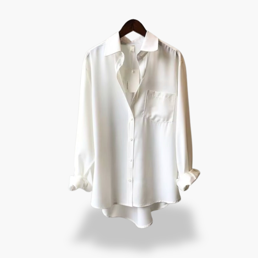 Camicia da Donna in Seta con Colletto e Taschino | Altivaro