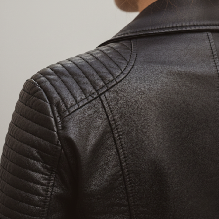 Damen-Bikerjacke aus Kunstleder | Altivaro