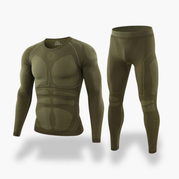 Tuta Termica Uomo Abbigliamento Sportivo Compressione Spandex | Altivaro