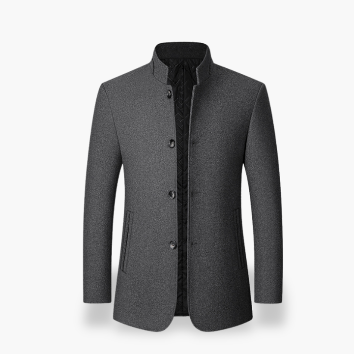 Men's Jacket in Fabric with Collar and Buttons | Altivaro