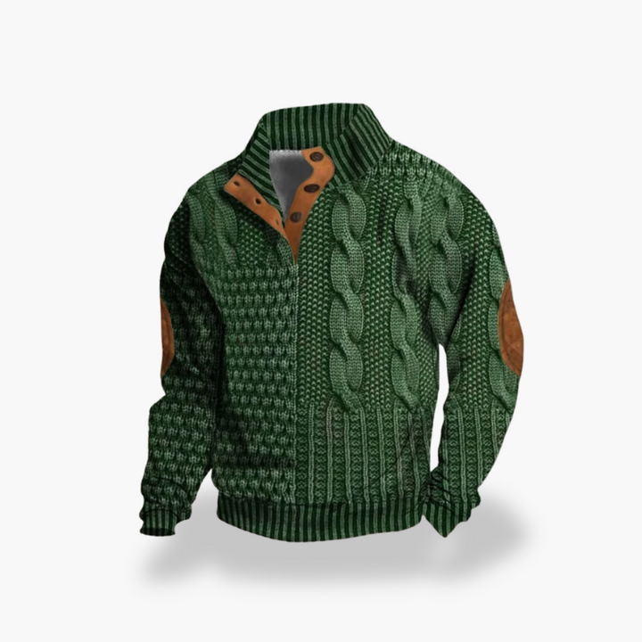 Giacca Uomo in Maglia con Dettagli | Altivaro