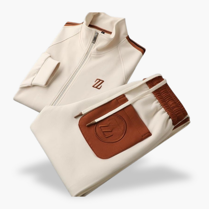Tuta Sportiva Uomo con Strisce e Zip | Altivaro
