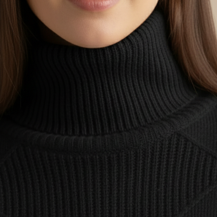 Maglione donna collo alto in lana | Altivaro