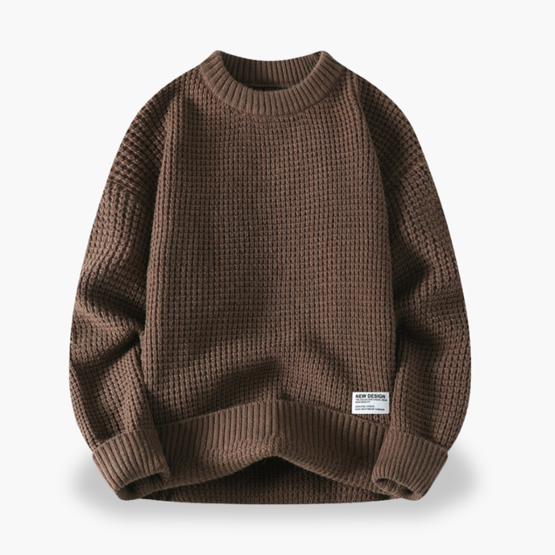 Maglione Uomo in Cotone con Collo Alto | Altivaro