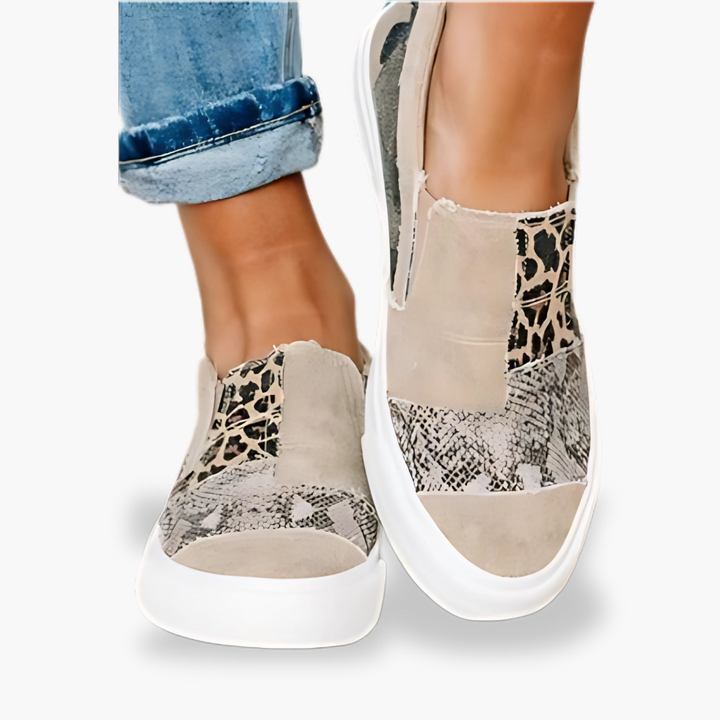 Scarpe Ortopediche Donna Slip On Tela Leopardate | Altivaro-Altivaro