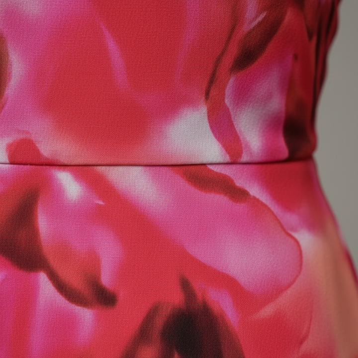 Women's long dress with V-neck and slit | Altivaro