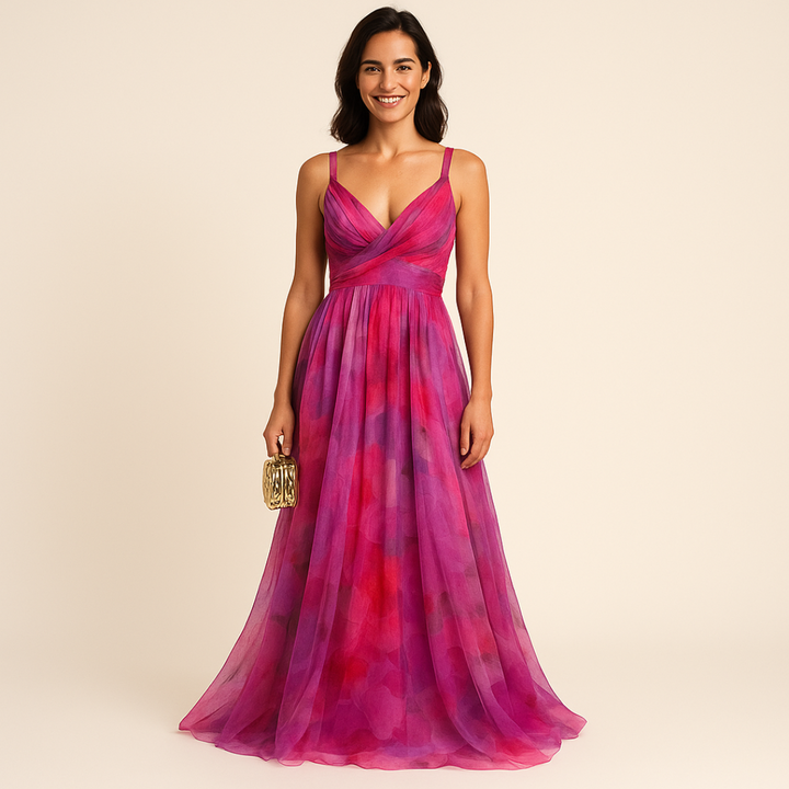 Abito Lungo Estivo da Donna con Stampa Floreale Elegante | Altivaro-Altivaro