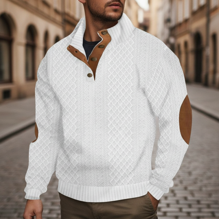 Herrenpullover Gestrickter Wollpullover Rollkragen | Altivaro