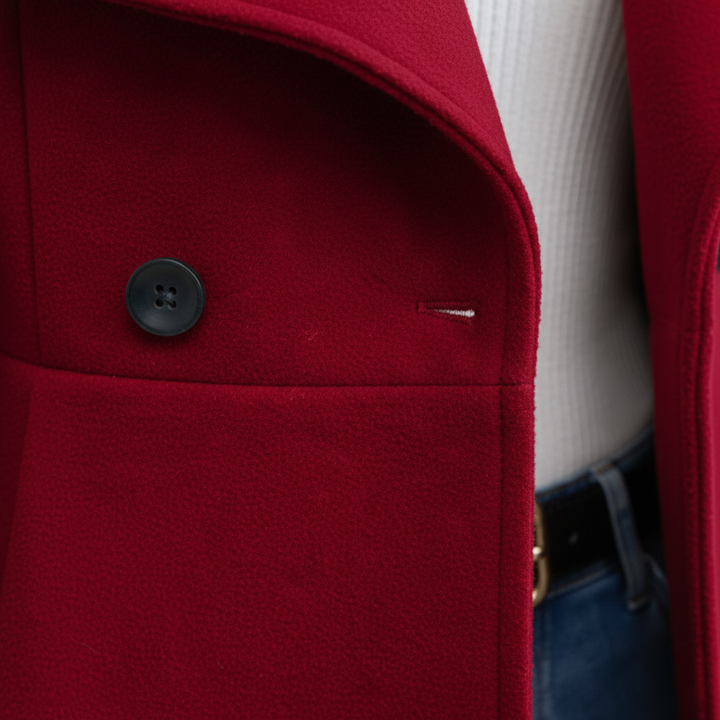 Cappotto Donna con Colletto Classico e Bottoni in Poliestere | Altivaro