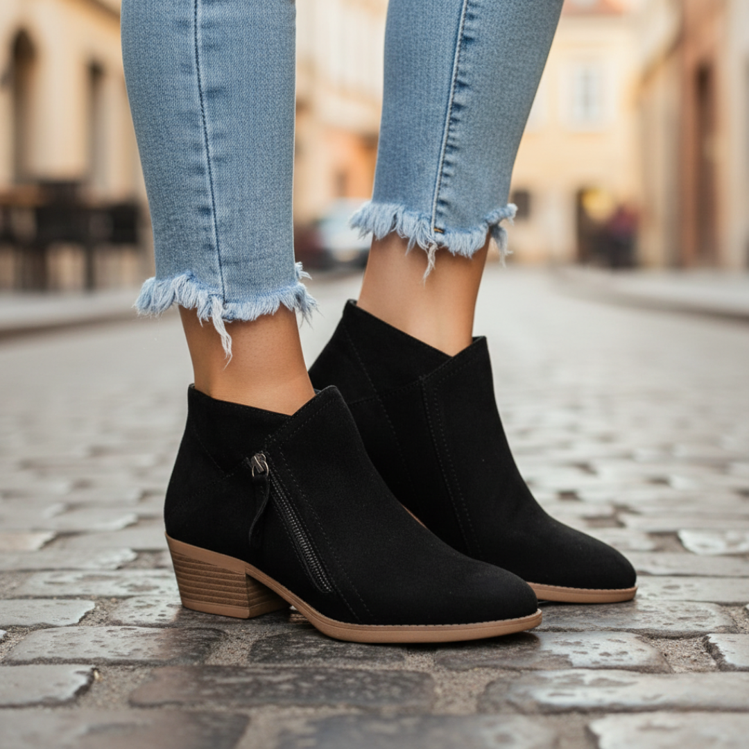 Orthopädische Stiefeletten aus Stoff Damen | Altivaro